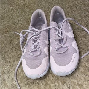 Pink Nike sneakers